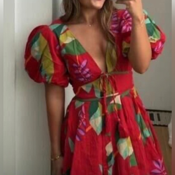 REVOLVE Dresses & Skirts - House of Harlow 1960 Tropical Puff Sleeve Mini Dress Size: USA 8